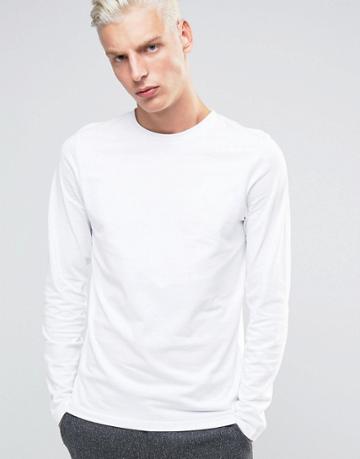 Adpt Long Sleeve Top In Pima Soft Cotton - White