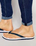 Pull & Bear Flip Flops In White - White