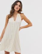 Unique21 Halter Neck Dress-white