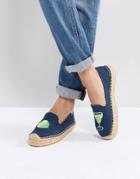 Soludos X Lucy Mail Margarita Platform Espadrilles - Red