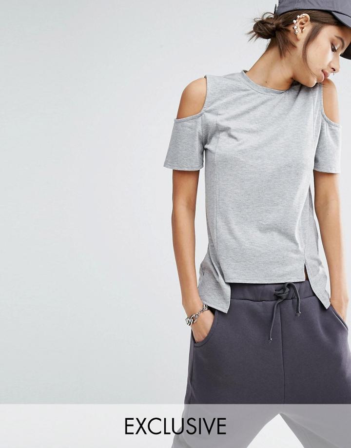 Bones Essential Drapey T-shirt - Gray Marl