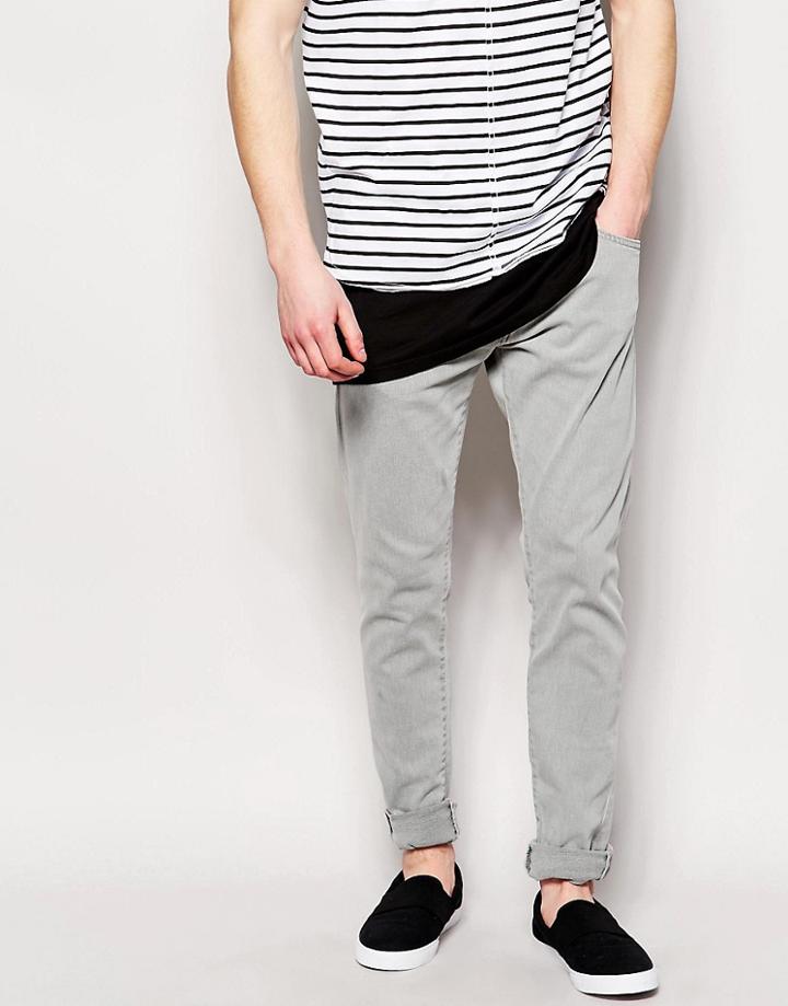 Edwin Jeans Ed85 Skinny Fit Lightning Gray - Gray
