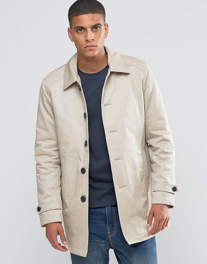 Selected Homme Cotton Trench - Beige