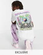 Reclaimed Vintage Inspired Tie Dye T-shirt With Graphic Back Print-multi