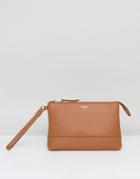 Knomo Leather Powered Mini Clutch Bag - Tan