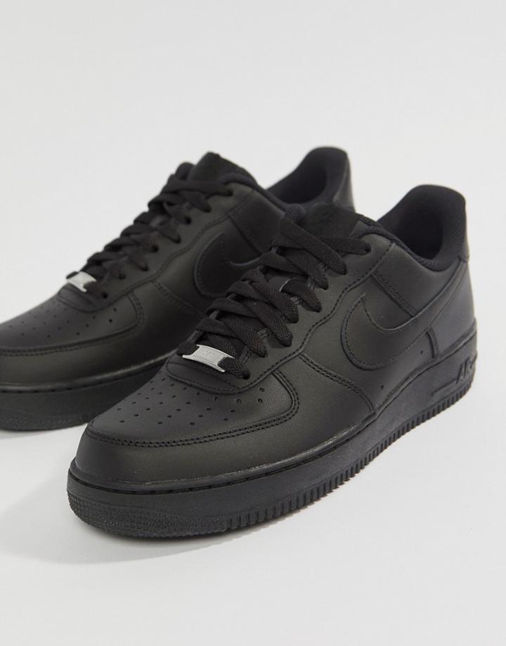 Nike Air Force 1 '07 Sneakers In Black 315122-001
