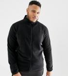 Asos 4505 Plus Fleece With Full Zip In Black Thermal Fabric