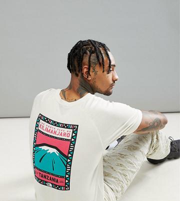 The North Face T-shirt North Faces Back Print Exclusive To Asos In Vintage White - Cream