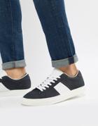 Pull & Bear Suede Sneaker In Navy - Navy