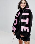 Skinnydip Socialite Pink Faux Fur Scarf - Pink