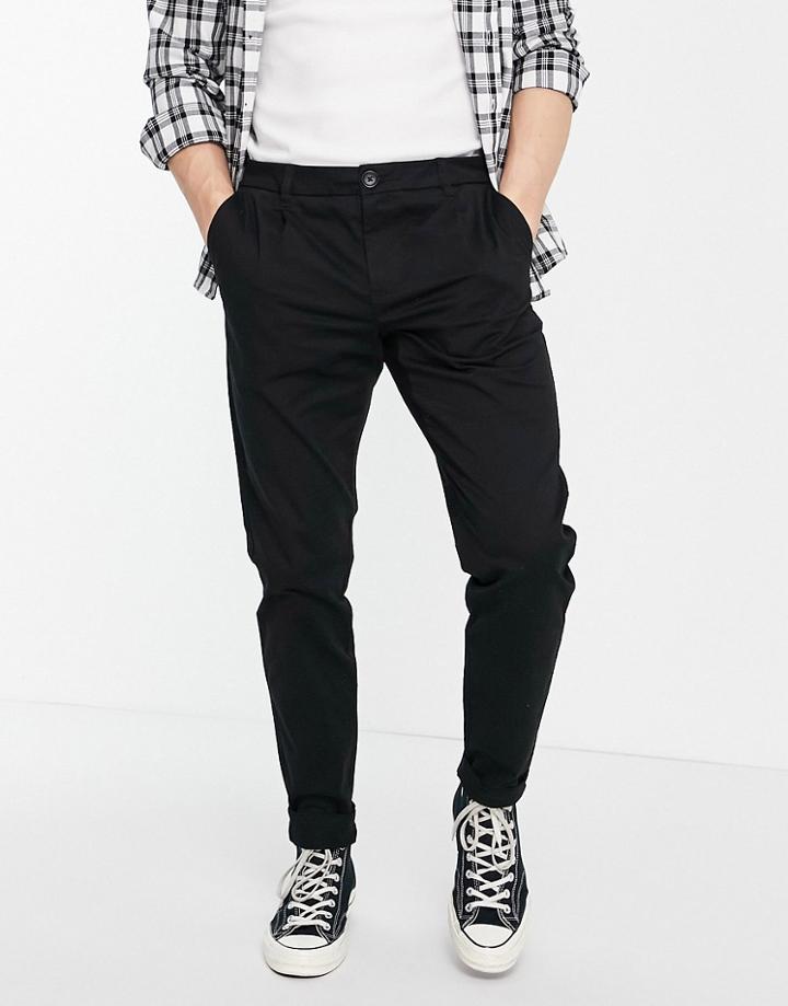 Only & Sons Chino In Slim Fit Black