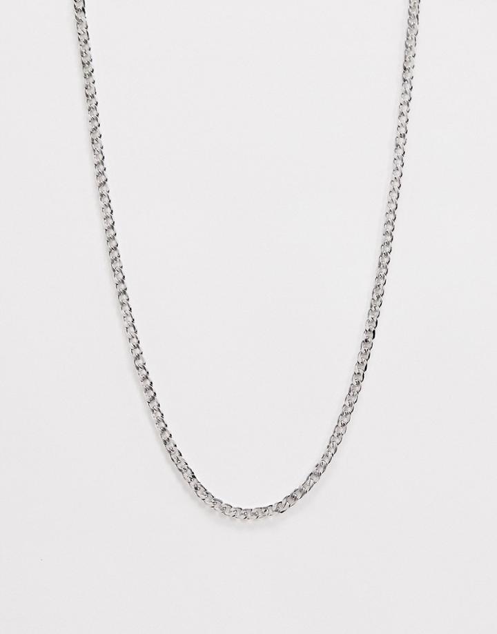 Designb Flat Chain Necklace In Silver - Silver