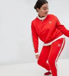 Puma Exclusive To Asos Plus Sweatshirt With Taped Side Stripe In Red - Red