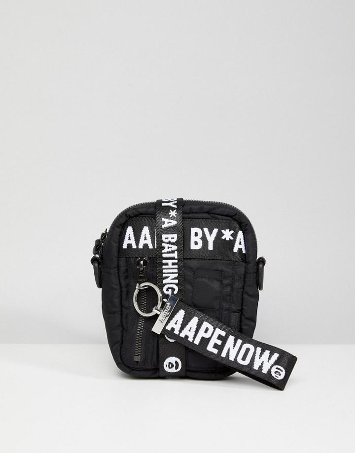 Aape By A Bathing Ape Flight Bag In Black - Black