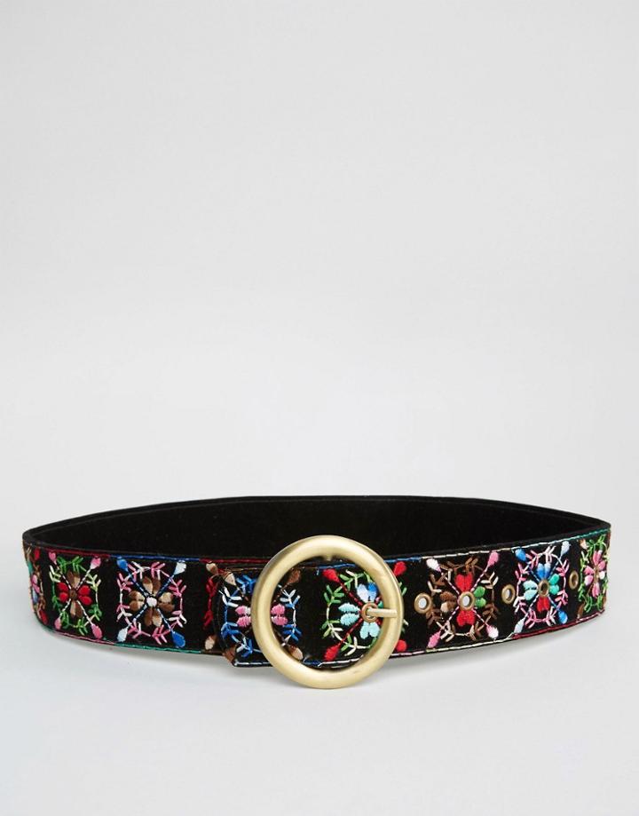 Asos Embroidered Belt - Multi