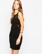 Noisy May Sleeveless Body-conscious Dress - Black