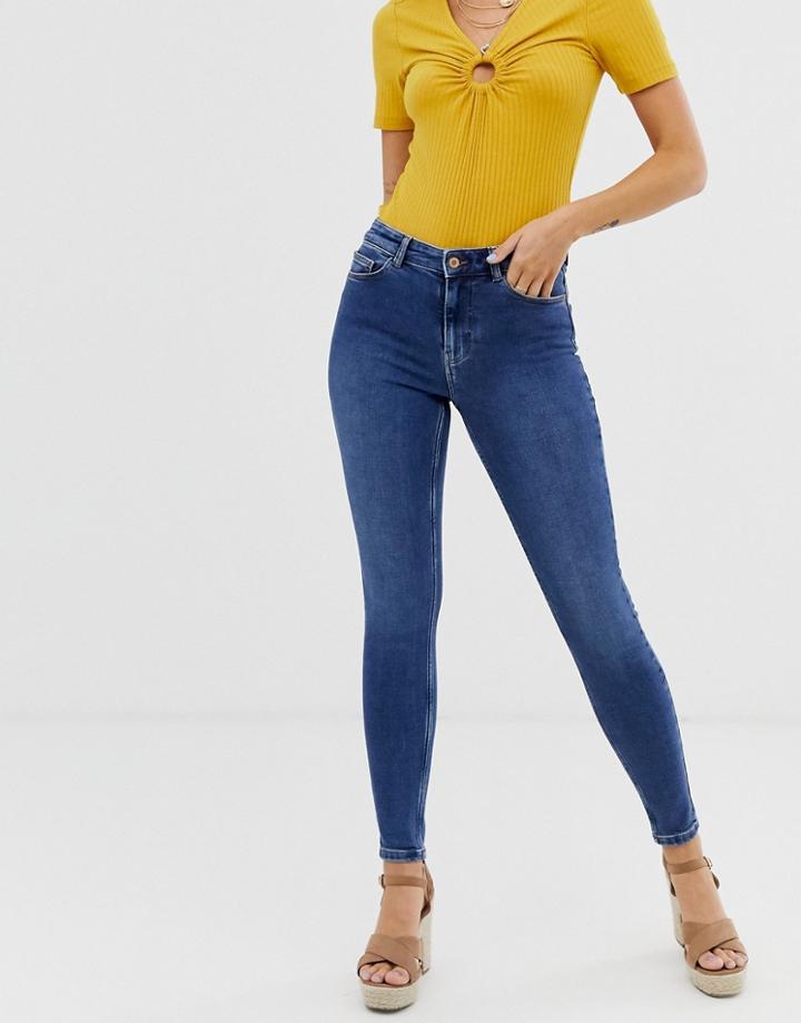 Pieces Skinny Jean In Blue - Blue