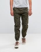 Carhartt Wip Marshall Chino Joggers In Camo - Green
