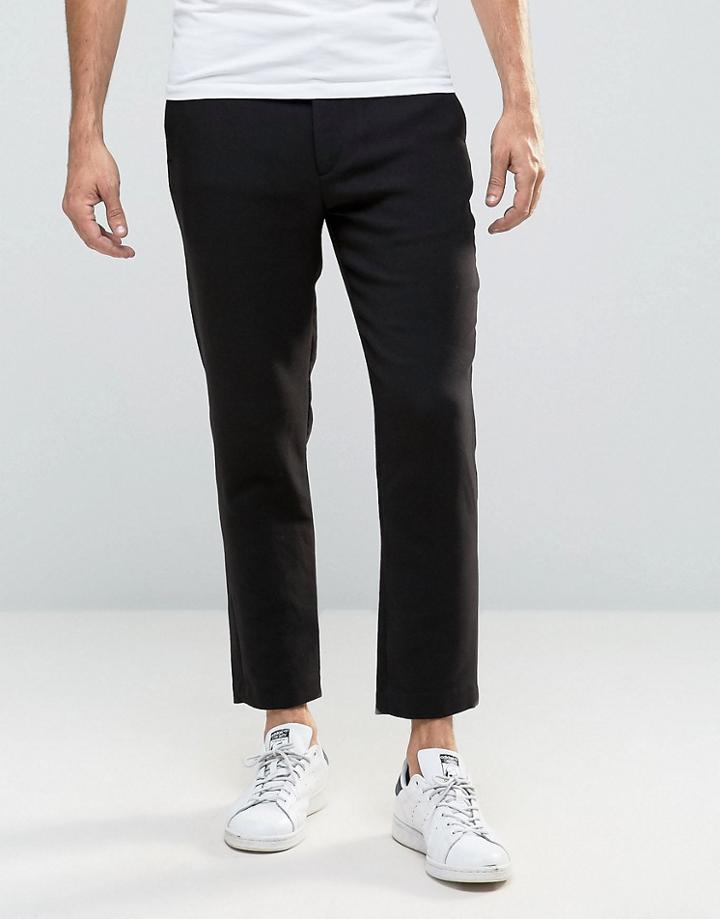 Weekday Arvid Heavy Jersey Pants - Black
