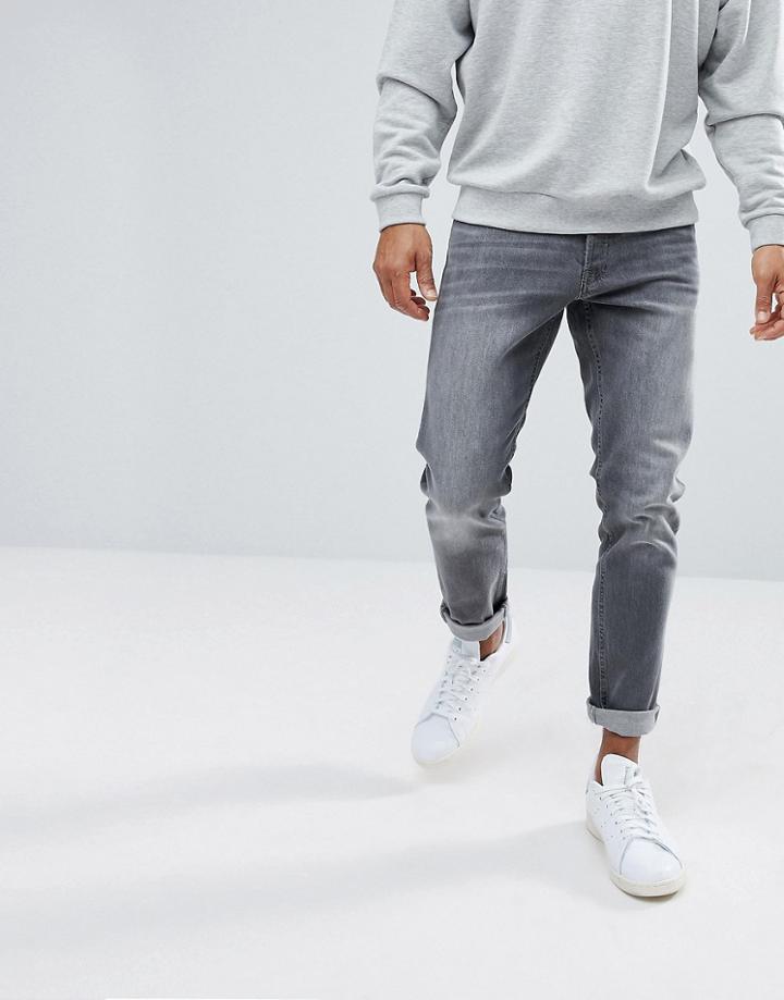Jack & Jones Intelligence Jeans In Comfort Fit - Gray