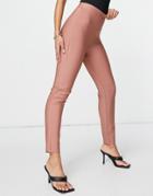 Band Of Stars Premium Bandage Skinny Pants In Tan-brown