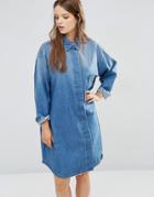 Waven Sigvor Denim Shirt Dress - Blue