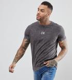 Brooklyn Supply Co Tie Dye T-shirt With On Embroidery - Black