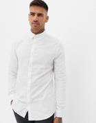 River Island Slim Fit Oxford Shirt In White