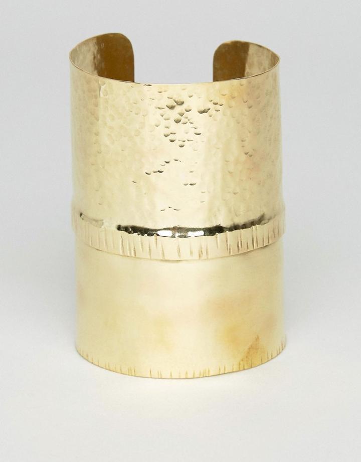 Made Beaten Cuff - Gold