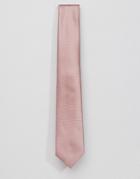Asos Wedding Tie In Rose Pink - Pink