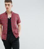 Reclaimed Vintage Inspired Shirt In Plaid Check - Red