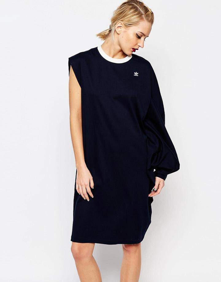 Adidas Originals By Hyke Oversized Angle Dress - Night Navy