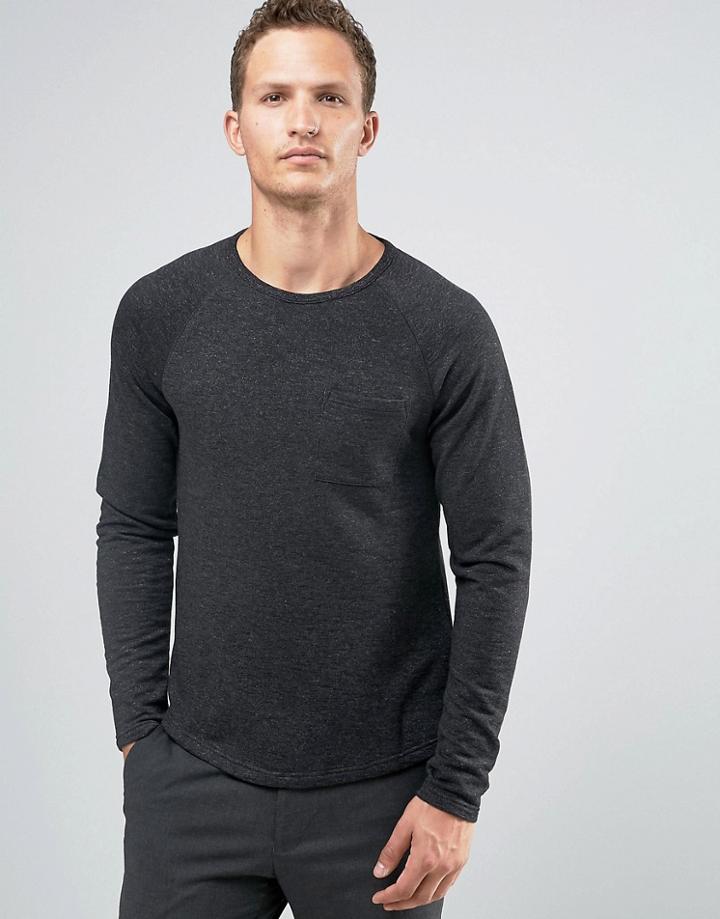 Celio Sweatshirt With Pocket - Black