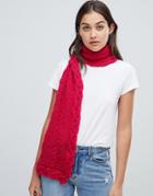 People Tree Hand Knitted Scarf - Pink