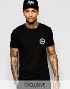 Hype T-shirt With Crest Logo - Black
