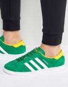 Adidas Originals Hamburg Sneakers In Green Bb5299 - Green
