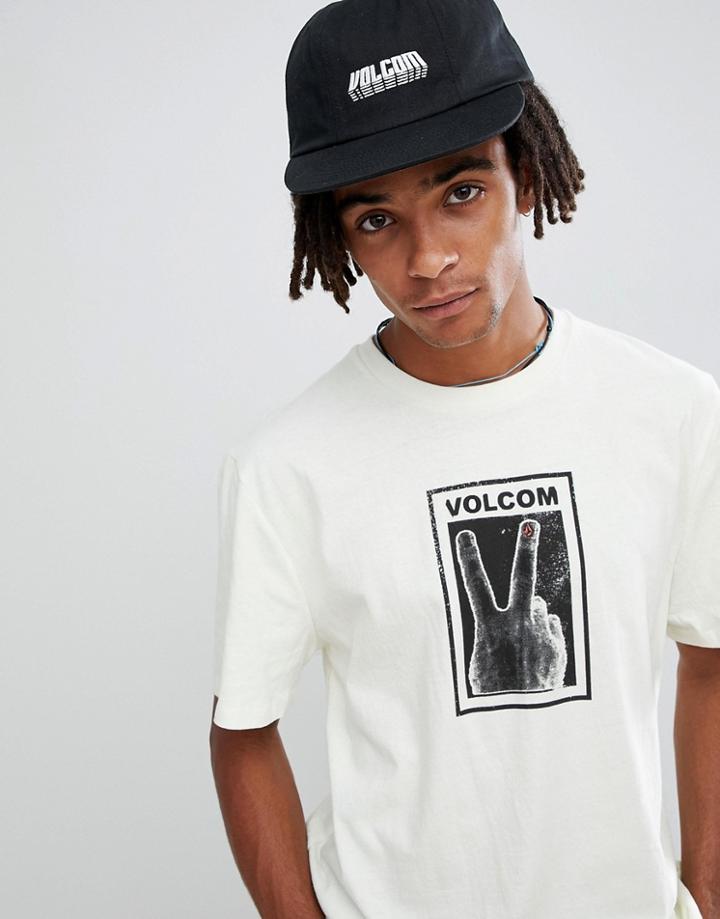 Volcom Peace Off T-shirt In White - White