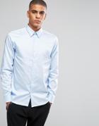 Selected Homme Formal Shirt In Egyptian Cotton In Slim Fit - Sky Blue