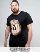 D-struct Plus Lion Print T-shirt - Black