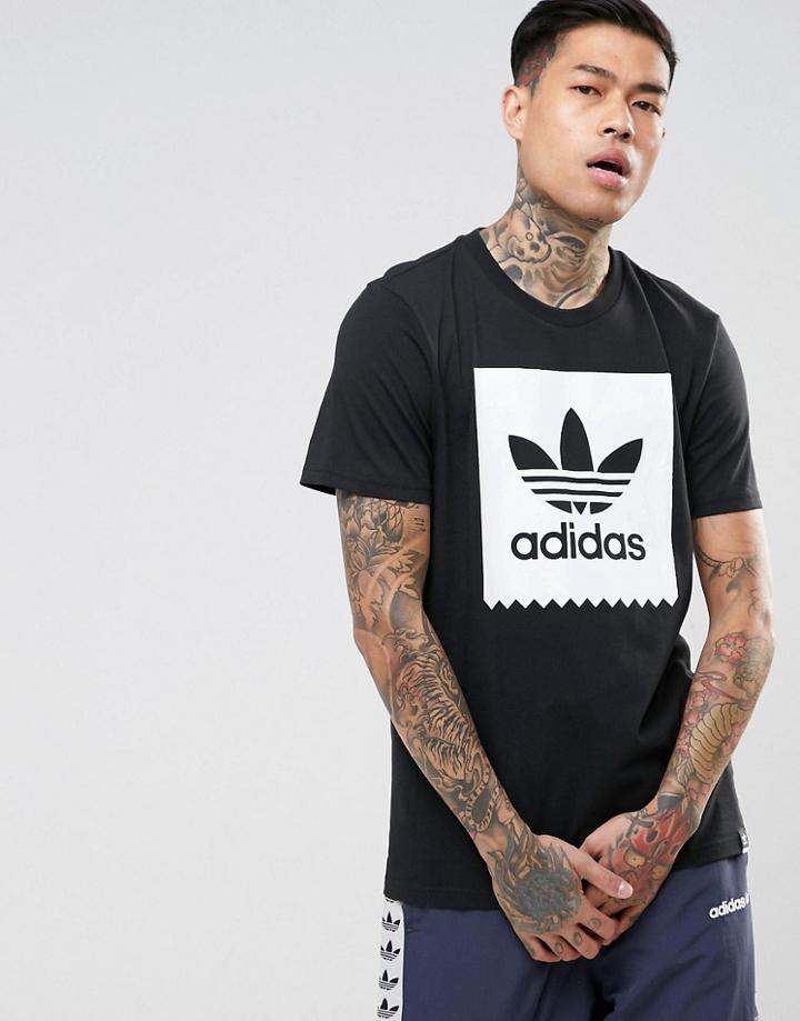 Adidas Skateboarding Solid Bb T-shirt In Black Br5011 - Black