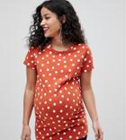 New Look Maternity Spot Tee - Orange