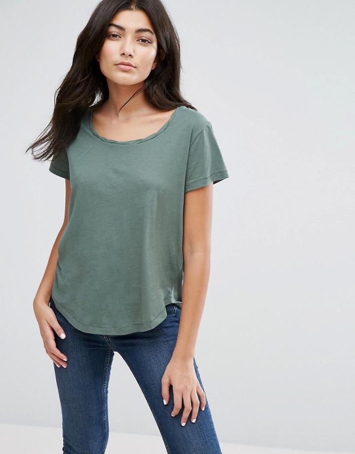 Ymc Twisted Neck T-shirt - Green