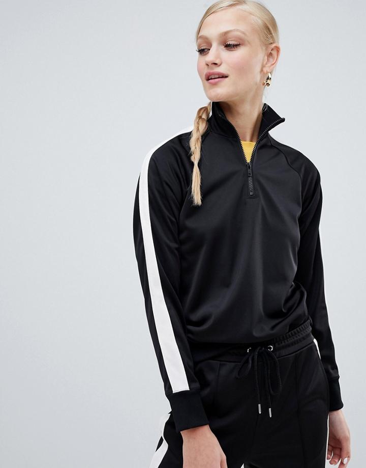 Monki Two-piece Zipped Sweatshirt - Yellow