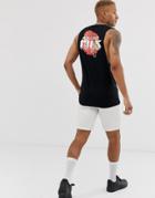 Friend Or Faux Pride Back Print Sleeveless T-shirt Tank-black