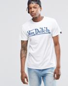 Von Dutch T-shirt With Large Logo - White