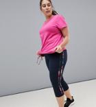 Rainbeau Curve Floral Stripe Leggings - Multi