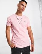 Ps Paul Smith Zebra Logo T-shirt In Pink