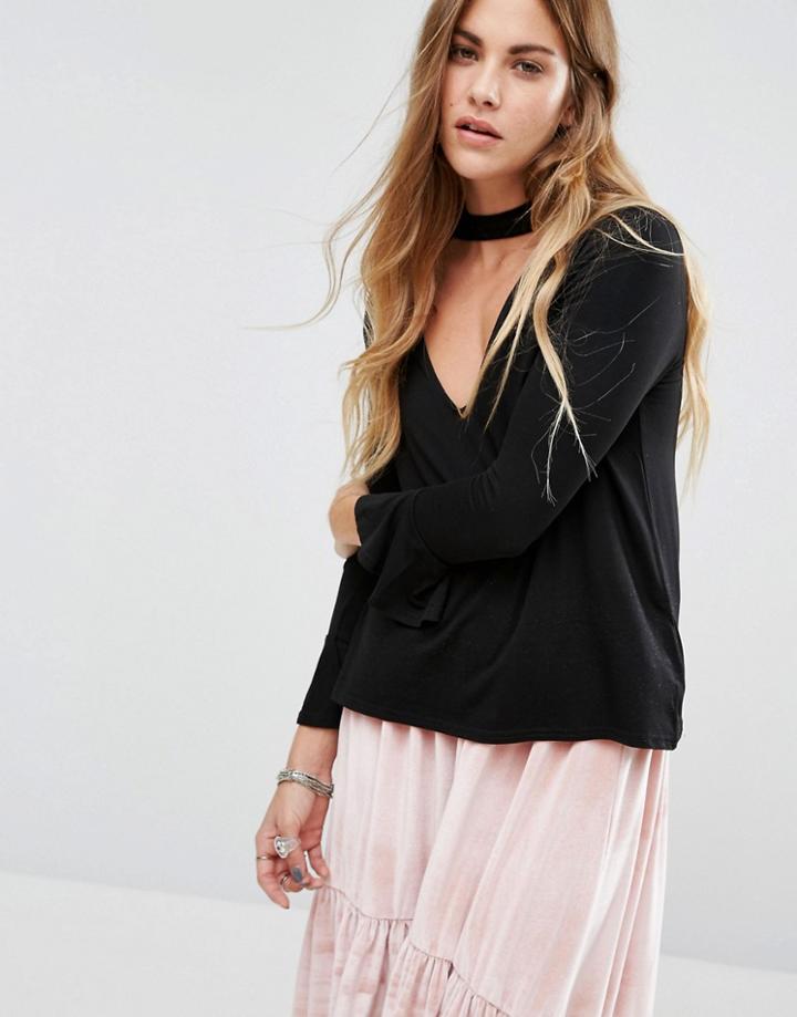 Rokoko Choker Top - Black