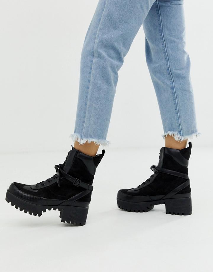 Lamoda Decline Chunky Boots In Black