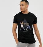 Asos Design Tall T-shirt With Muhammad Ali Print - Black